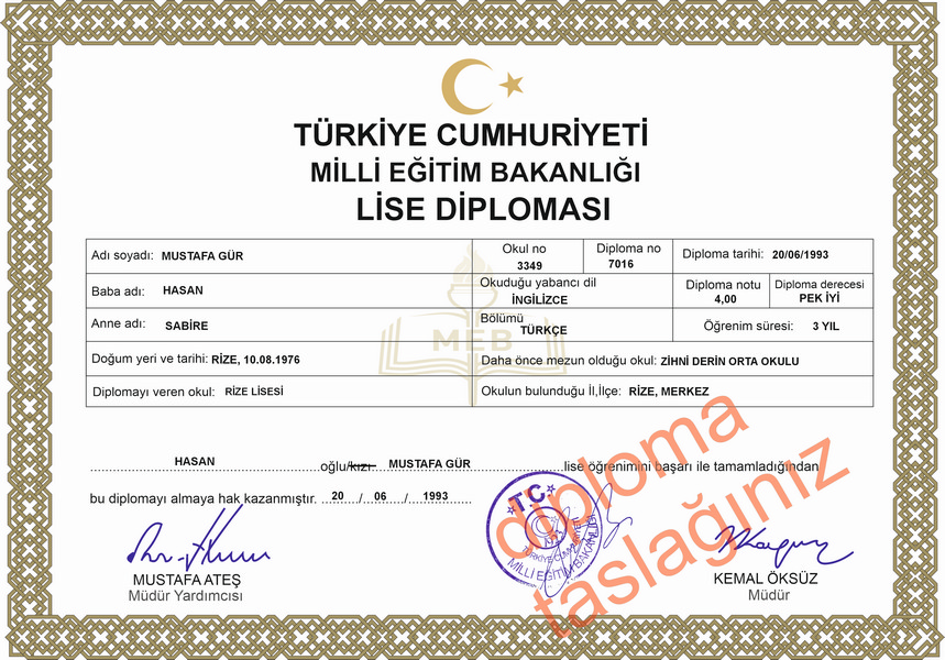 Diploma örneği 10